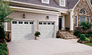 Clopay Classic Collection - Elegant Short 3-layer door with short rectangular grilles windows 