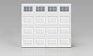 Clopay Classic Collection - Elegant Short 3-layer door with Trenton Short Windows 